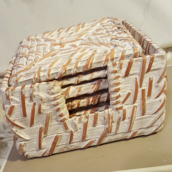 Coaster Set Wicker - Picture 9 of 15